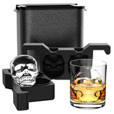 TINANA Skull Ice Ball Maker creates large crystal-clear skull ice for whiskey and cocktails.