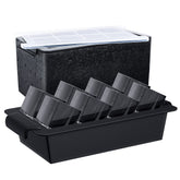 Tinana Upgrade 2inch clear ice cubes tray eight large cubes for bar-quality cocktails