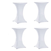 Tina's 4 Pack spandex covers on a 30x42 round table for a polished event