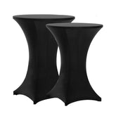 Tina's highboy table cover in black fits 32x43 inches for a sleek front view