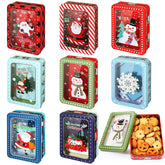 Tioncy Christmas cookie tin with Santa design, ideal for festive gift cookies