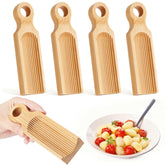 Tioncy curved gnocchi board in beech wood, ideal for shaping homemade gnocchi