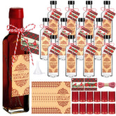 Tioncy vanilla bottle with cap in clear glass, ideal for homemade extracts.