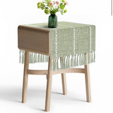 Tiosggd boho table runner short on a dining table for everyday use