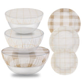 Tirphy beeswax bowl cover on an 8-inch bowl for bread proofing, breathable and reusable