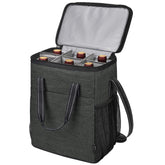 Tirrinia 6 bottle wine gift carrier outdoors showing portable transport and security