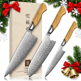TIVOLI Damascus 8-inch chef blade for precise slicing