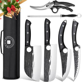TIVOLI professional butcher knife set, blades for precise meat prep and versatile kitchen use.