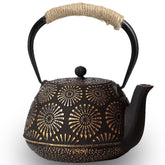 TiwisiTe Japanese Tetsubin teapot pour focus for precise serving
