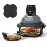 Tixixc 4qt glass container with clear view for easy monitoring and family meals