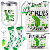 TLY pickle gifts set: tumbler with straw for spill-free drinks on the go