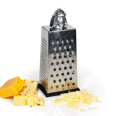 TMNT Shredder cheese grater handle offers comfortable grip for easy shredding.
