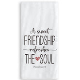 TNUW Christian friendship towel 16x24 for kitchen, stylish and absorbent.
