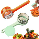 Tochinkar built-in scrap-bin peeler for mess-free kitchen prep