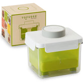 TOFUDEE tofu press on countertop showing compact design for quick, mess-free tofu prep