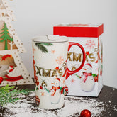 Topadorn Christmas mug with lid for spill-free hot drinks.