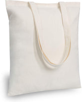 TopDesign cotton tote front view shows durable carry space for daily errands.