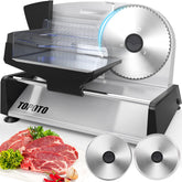 TopOTO Meat Slicer with dual blades enables quick, versatile slicing at home.