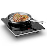 TopWish portable induction cooktop front view ideal for compact kitchens.