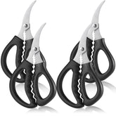 Torinalital seafood scissors four-piece pack for quick shell cracking and trimming.