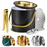 TOSELBAI ice bucket with silicone sealing ring provides airtight lid for extended cold retention.