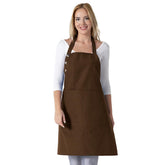TOSHE Kitchen Apron with waterdrop resistance and two pockets protects clothes during cooking.