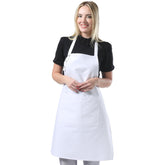 TOSHE kitchen apron front view with waterdrop resistance for spill-free cooking.