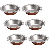 Tosnail 6-pack mini fluted tart pans set for individual desserts