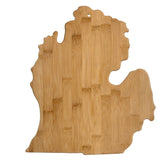 Totally Bamboo Michigan state board top view for versatile prep and stylish serving
