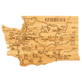 Totally Bamboo Washington state cutting board with map engraving for stylish kitchen prep.