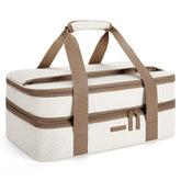 TOURIT double-decker insulated casserole carrier keeping hot or cold meals ready for picnics