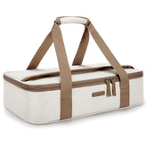 TOURIT insulated casserole carrier open top for quick packing and heat retention.
