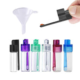 Tovyzalg mini glass spice dispensers with spoon for on-the-go seasoning at campsites.