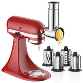 TPGSING stainless steel slicer and shredder for KitchenAid for precise slicing.