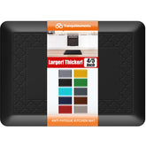 TranquilMoments kitchen mat four-fifths-inch memory foam top view delivers cushioned support.