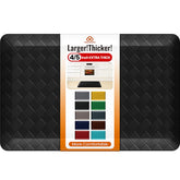 TranquilMoments kitchen mat top view shows thick cushioning for comfortable standing