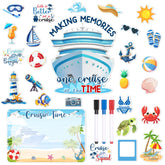 TREACLUB cruise door magnets set enhances cabin decor and quick room identification.