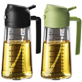 TrendPlain 16oz glass olive oil sprayer nozzle for fine mist and precise pouring