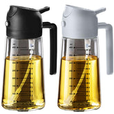 TrendPlain 16oz glass olive oil sprayer for precise drizzle and even coating.
