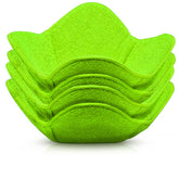 Trendsettings microwave bowl cozies green set protects hands while hot bowls vent steam.