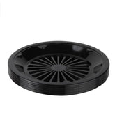 Trenton Gifts 10-inch plate holder pack in black keeps plates secure and mess-free.