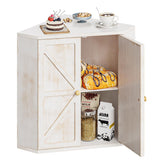Trironsun corner bread box two-layer assembly on kitchen counter for space saving