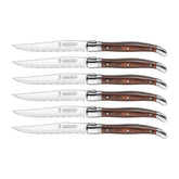 Trudeau Laguiole steak knives with razor-sharp blades for effortless table slicing