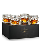 TSUKIGLASS Storm premium clarity glasses set of four for refined bourbon tastings