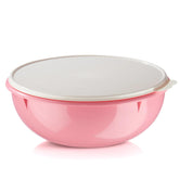 Tupperware Fix N Mix 26-Cup pink bowl, versatile for prep and storage.