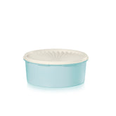 Tupperware Heritage 7.6 Cup Cookie Canister front view with airtight seal preserving freshness