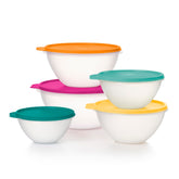 Tupperware Heritage Wonderlier 10-piece set in Fauna colors for organized storage.