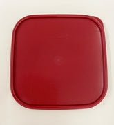 Tupperware Modular Mates square lid 1623 red seals freshness for pantry staples.