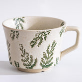 Tvvtuww Green Leaf Mug front view for daily coffee or tea