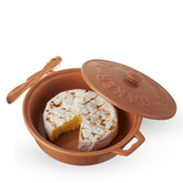 Twine ceramic brie baker with lid shown for elegant entertaining